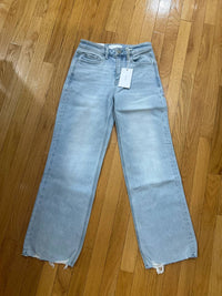 Vervet By Flying Monkey - Aileeah High Rise Slim Wide Leg Denim Jeans