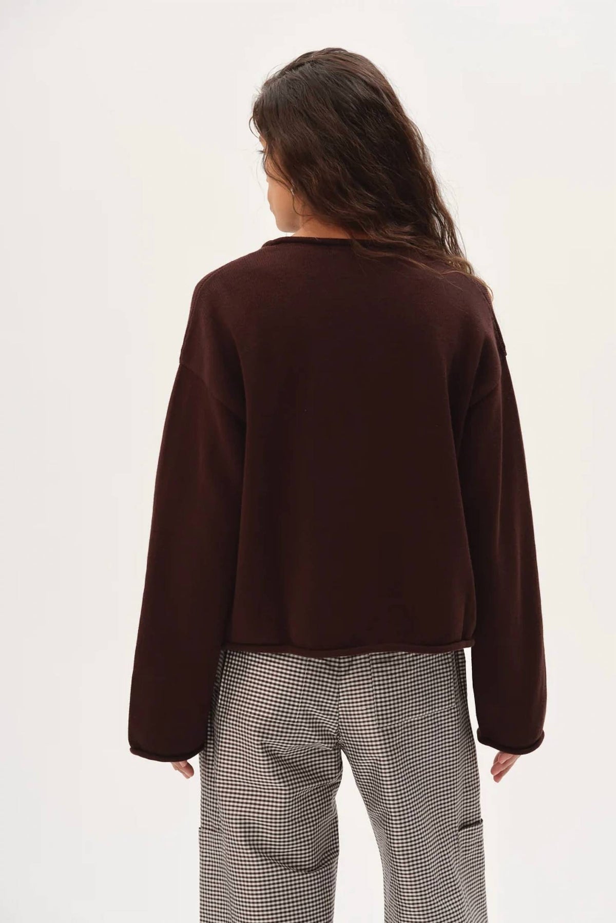 Donni. - Cotton Knit Roll Cardigan