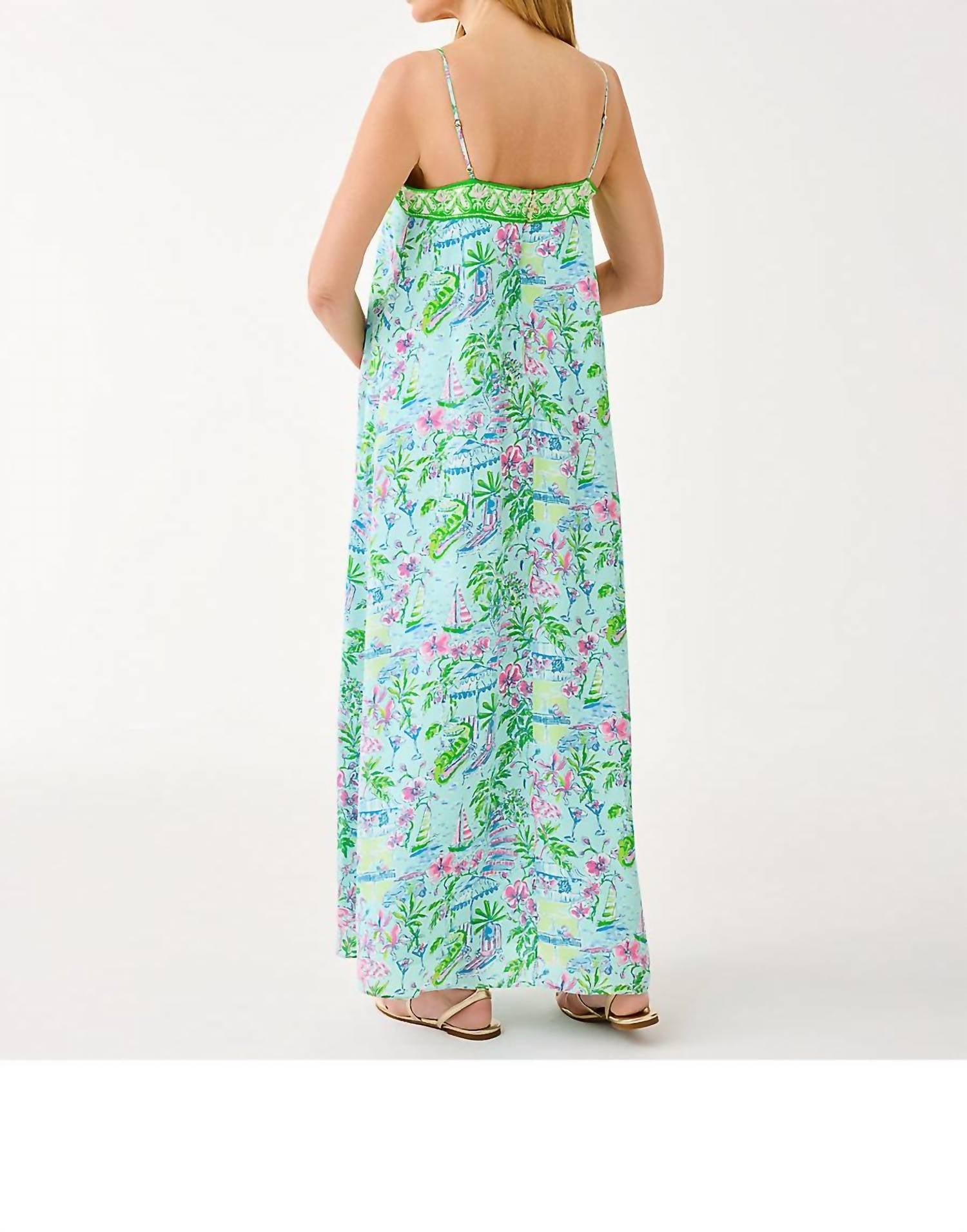 Lilly Pulitzer - Amalfi Silk Maxi Slip Dress