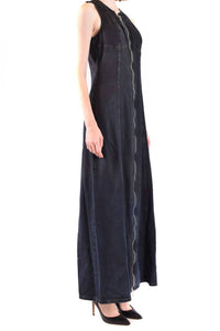 Diesel - Sleeveless Denim Maxi Dress