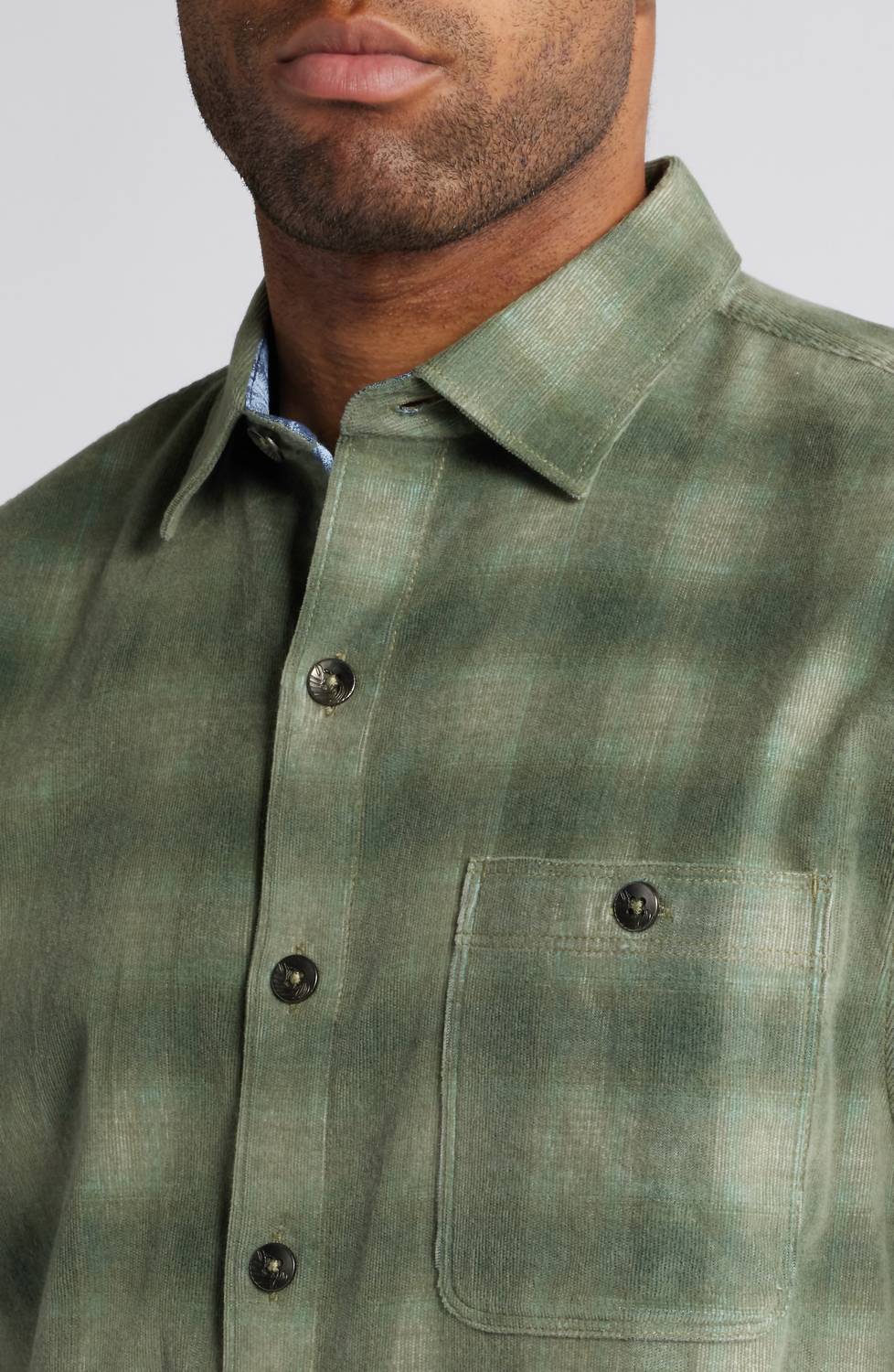 Tommy Bahama - Coastline Cord Ombre Check Shirt