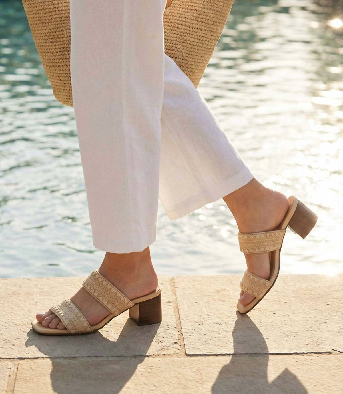 Seychelles - Women's Maui Raffia Mid Heel Sandals