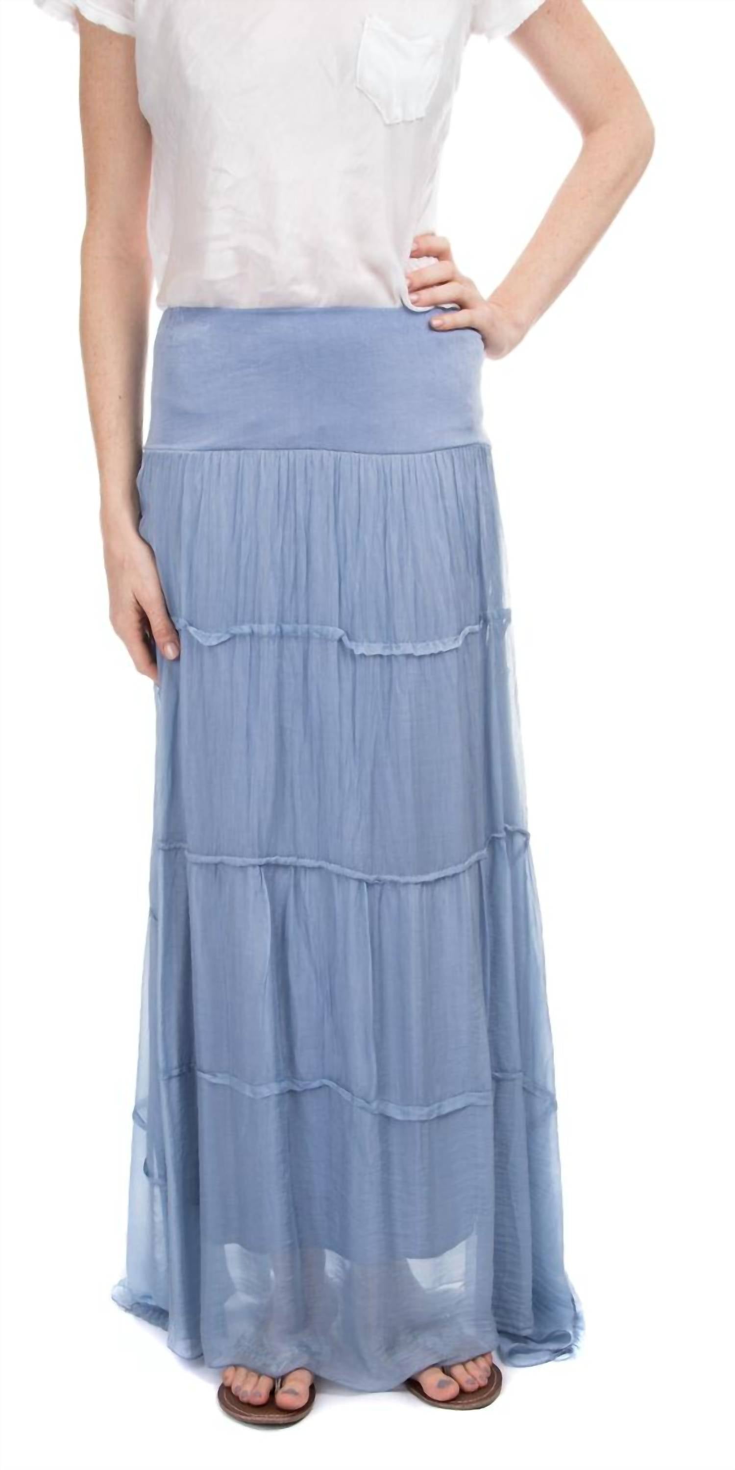 Gigi Moda - Solima Long Tiered Maxi Skirt