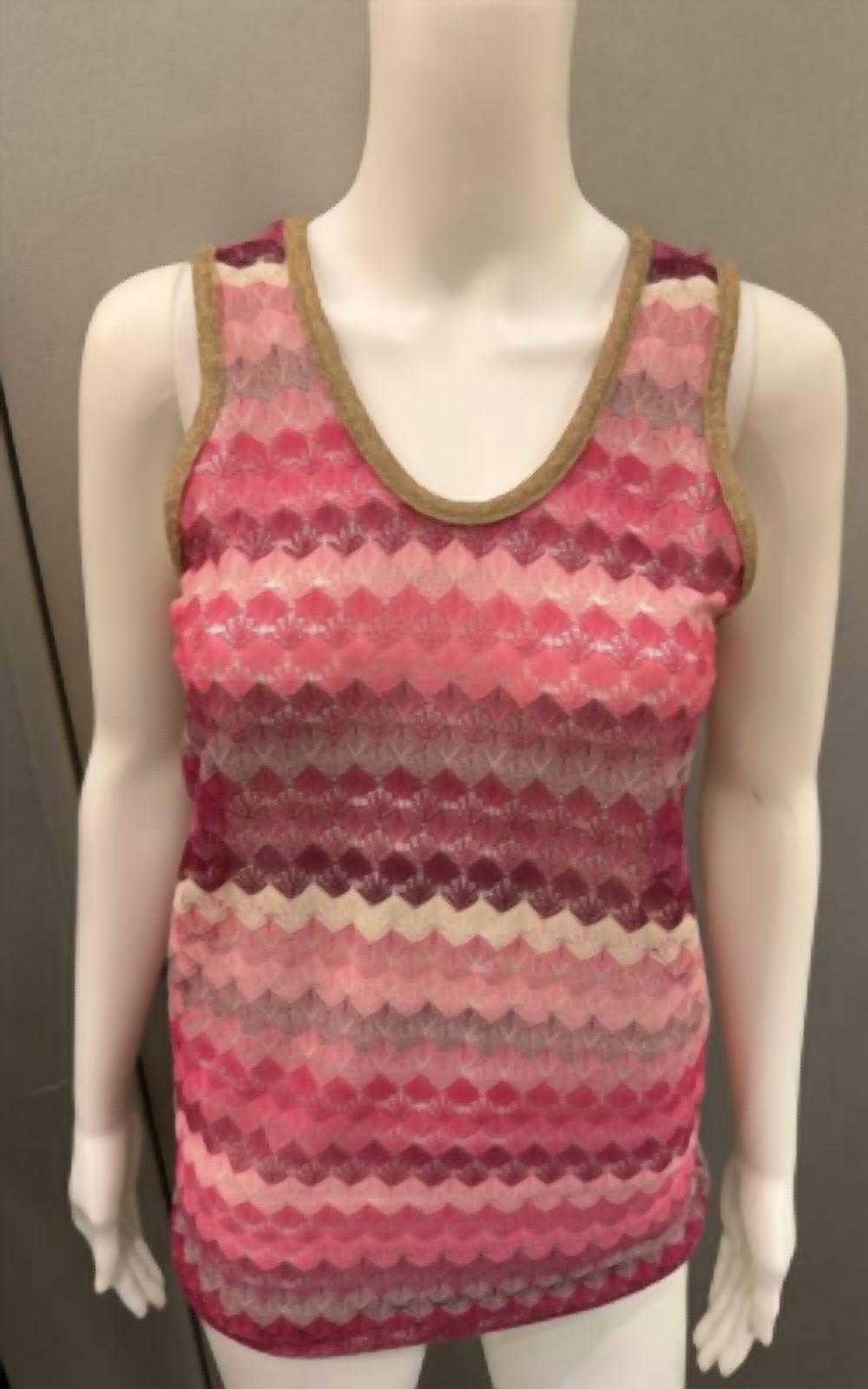Brand Bazar - Women's Chevron Knit Tank Top