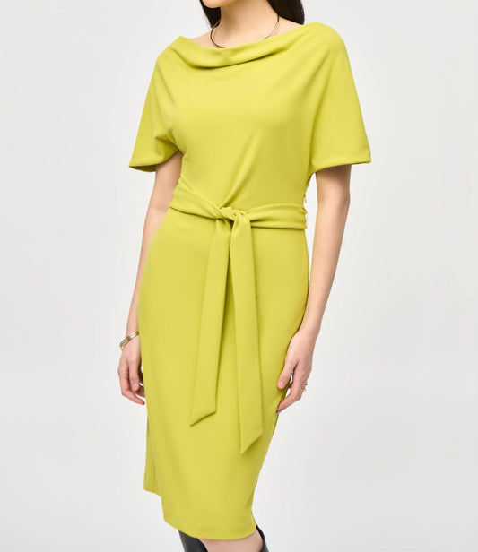 Joseph Ribkoff - Crepe Belted Sheath Dress