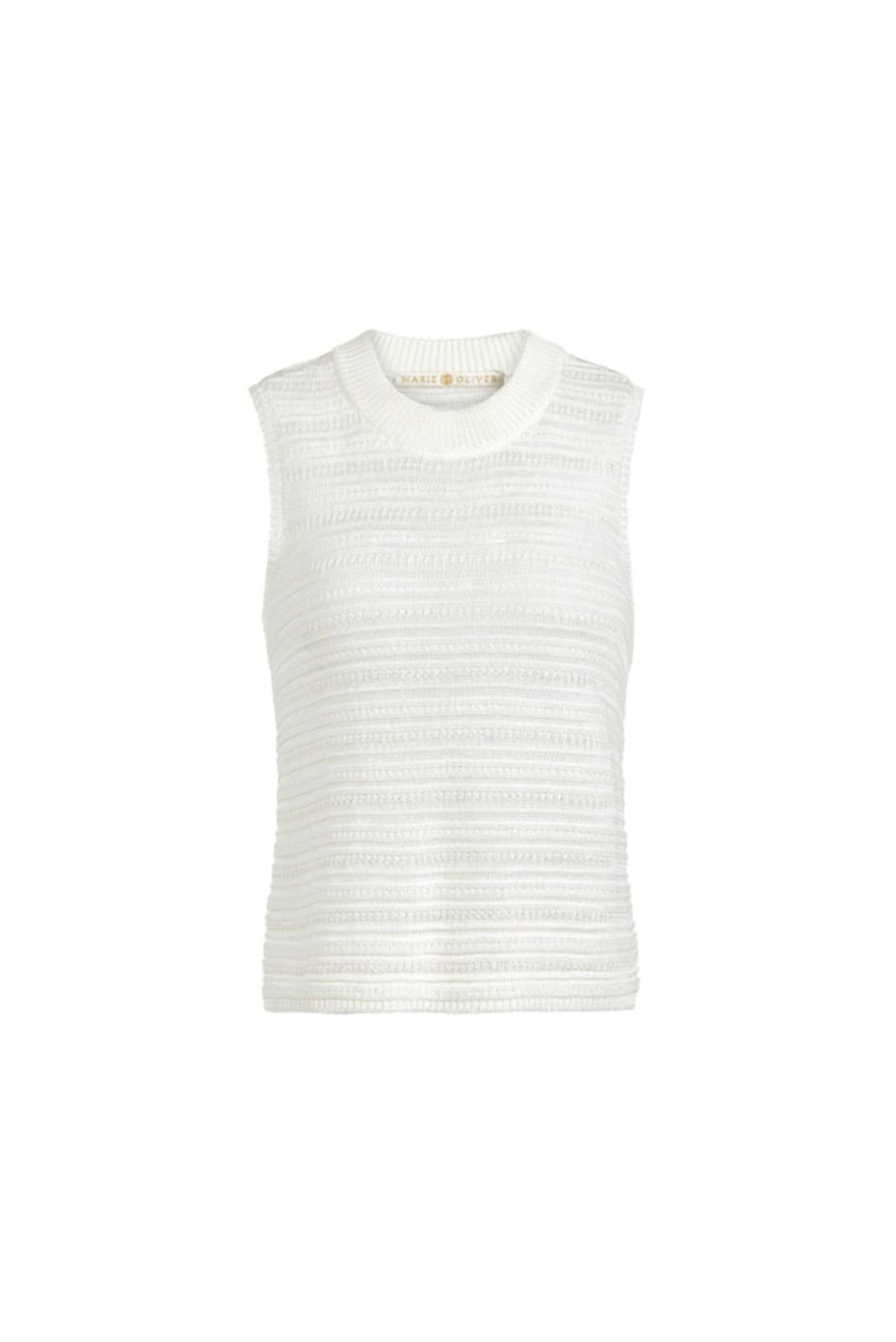Marie Oliver - Nev Crew Neck Sleeveless Top