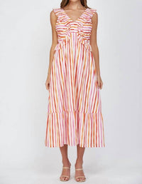 Fate - Sorbet Striped Maxi Dress