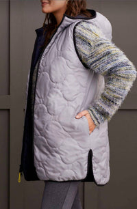 Tribal - REVERSIBLE HOODED PUFFER VEST