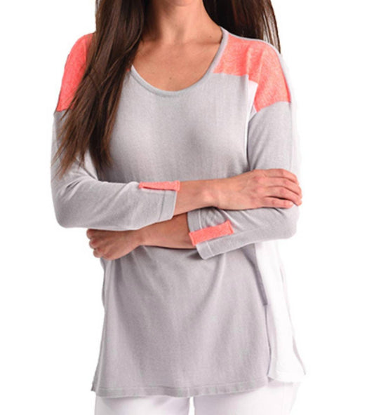 Color Block 3/4 Sleeve Top