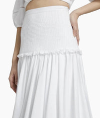 Cinq A Sept - SMOCKED ELLAH SKIRT