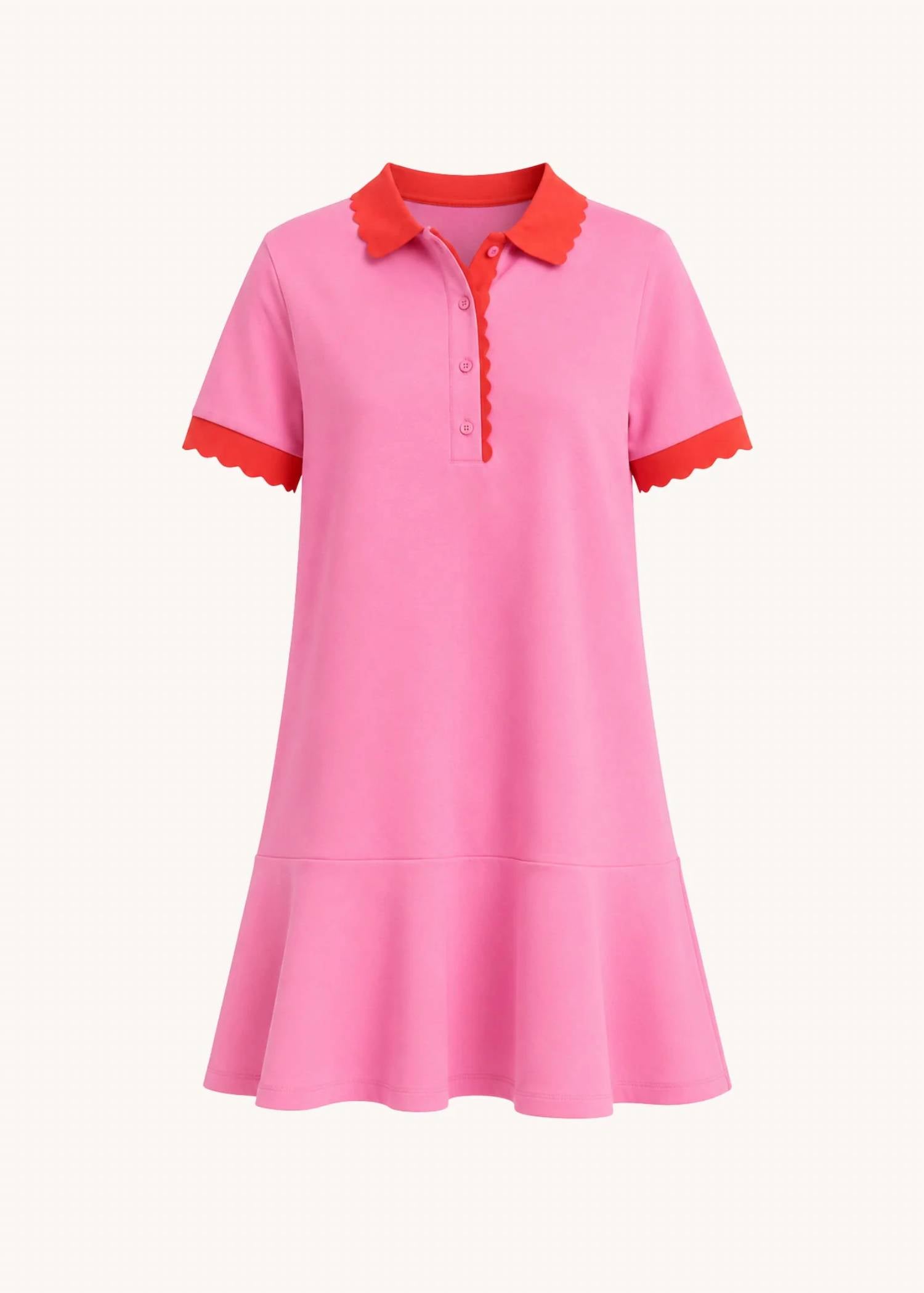 Entro - Celia Scalloped Cotton Mini Dress