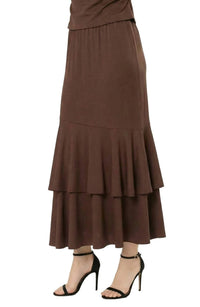 Area Stars - Women's Solid Tulip Hem Skirt