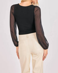 Sadie & Sage - Gleam Mixed Media Bodysuit