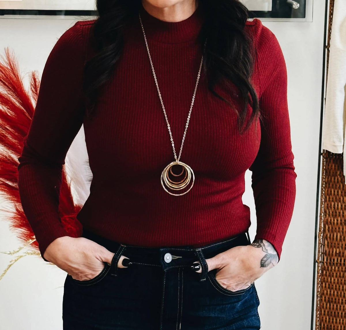Pretty Bash - The Slow Burn Shimmer Knit Top