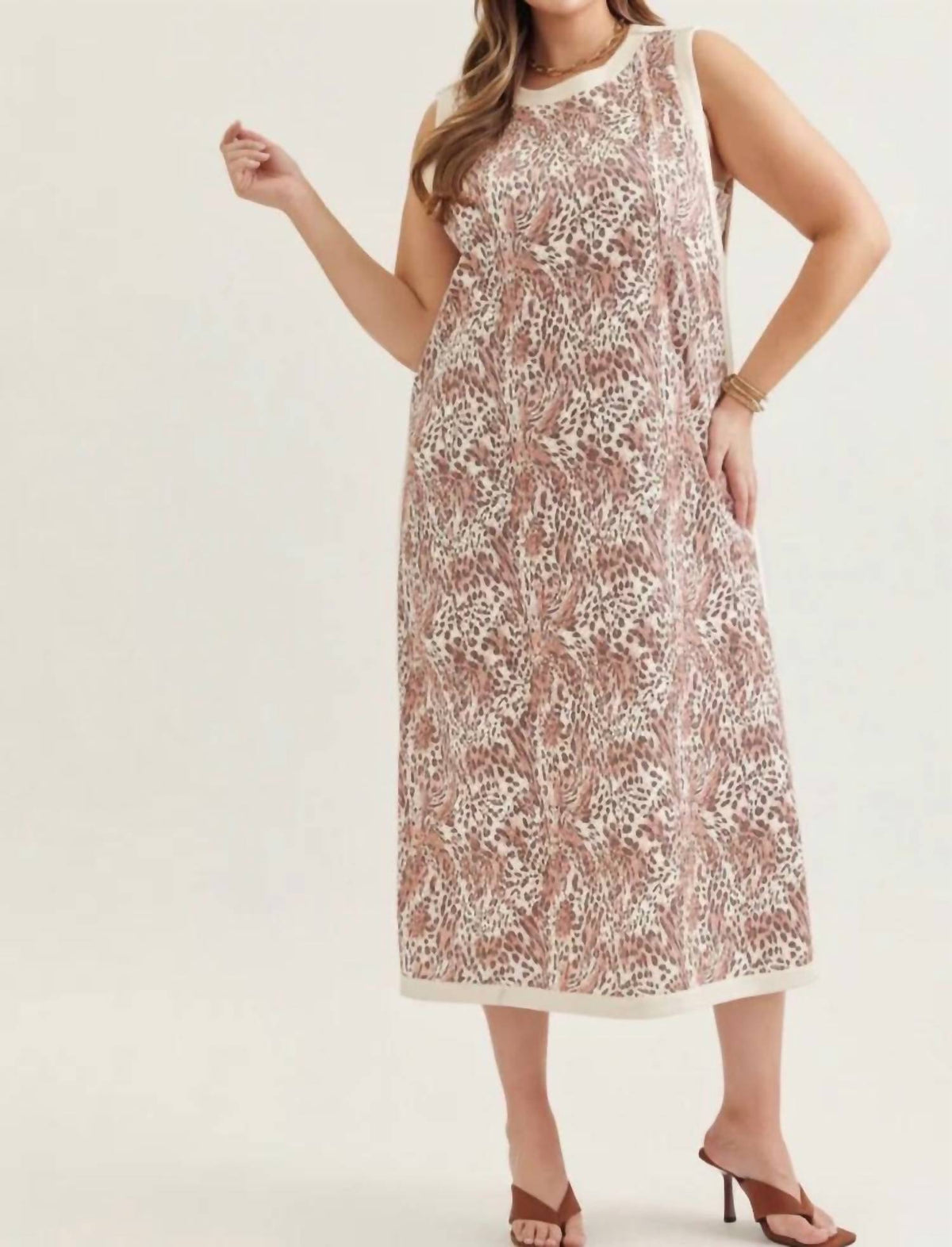 Entro - Jersey Knit Midi Dress