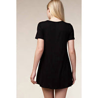VOCAL APPAREL Short Sleeves Print Top in black - women's t-shirt - view 5