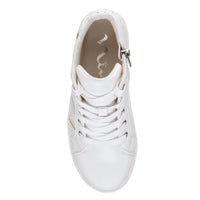 Nina Girls Gwen Side Zip High Top Sneakers in rainbow smooth - kids' sneaker - view 5