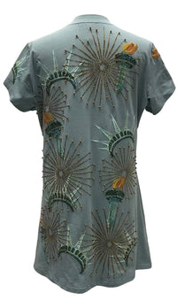 Queen Of Sparkles - Statue Of Liberty Icon Tee Dress