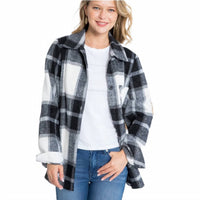 Control Apparel - Plaid Boyfriend Flannel Shirt - Plus