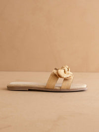 Oasis Society - Women's Woven Bow Flat Sandal