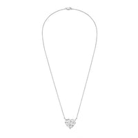 Diana M Jewels - Women's Lab Grown Diamond Solitaire Pendant Heart Necklace