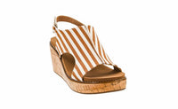 Corkys Footwear - Women's Stripped Carley Wedge Sandals