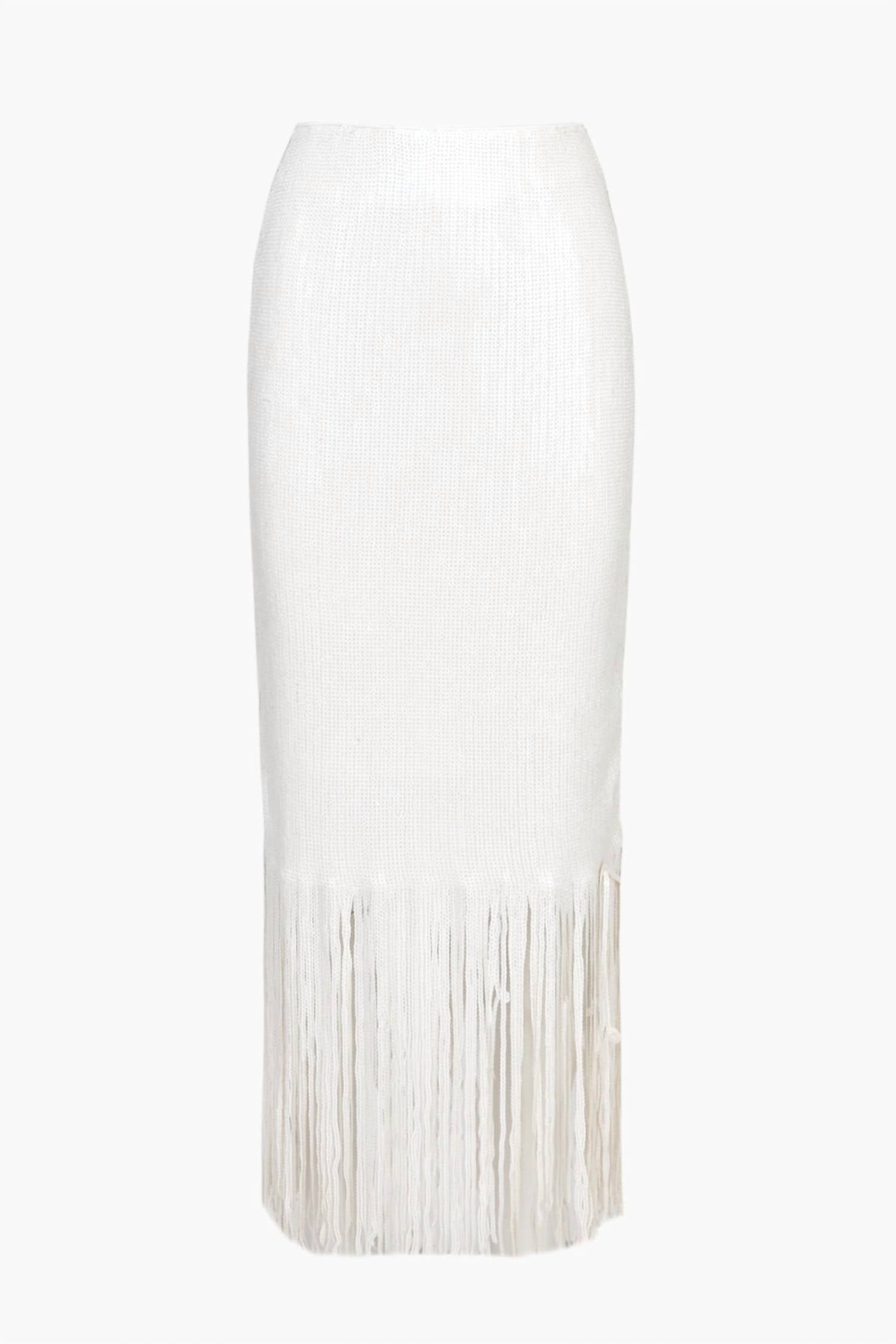 Adelyn Rae - Milana Sequin Fringe Midi Skirt