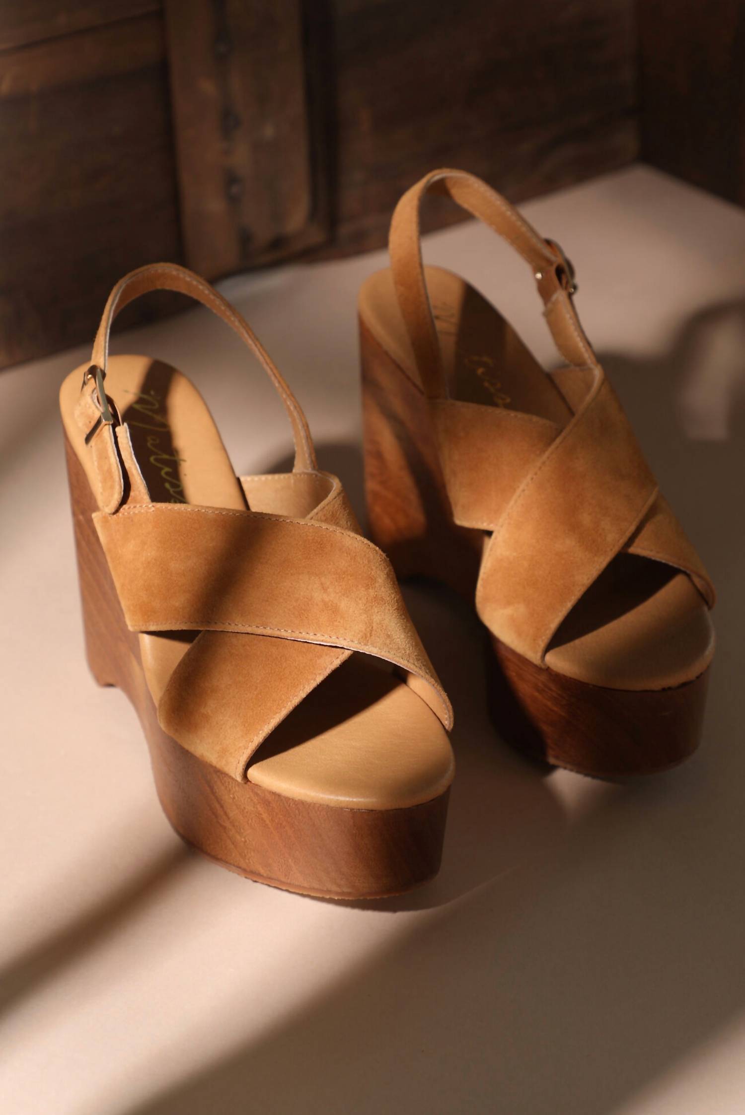 Matisse Women's Fox Wood Bottom Platform Wedges in tan - women's shoe - alternate view