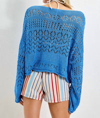 Polagram - Suzy Boat Neck Crochet Top