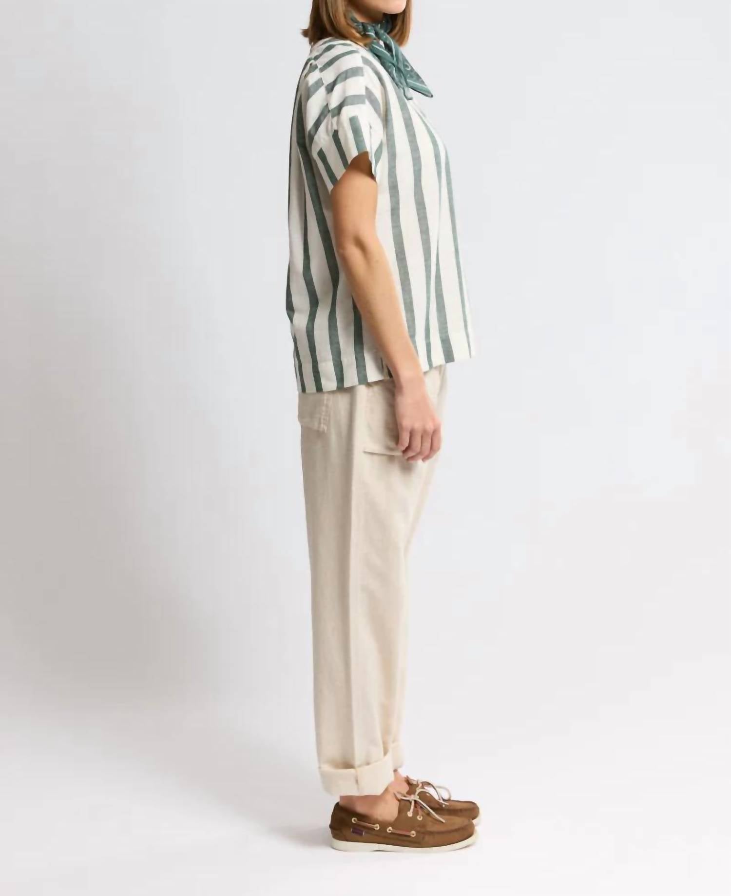 Armor-Lux - Cotton Linen Striped Top