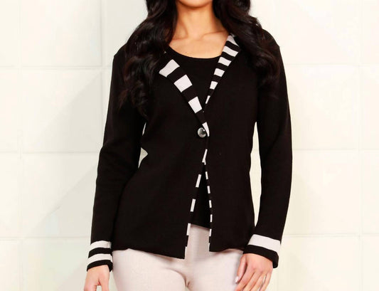Angel Apparel - Stripe Long Sleeve Blazer