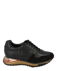 Salvatore Ferragamo Men's Brooklyn Low-top Sneakers in black 1 - men's sneaker - detail view