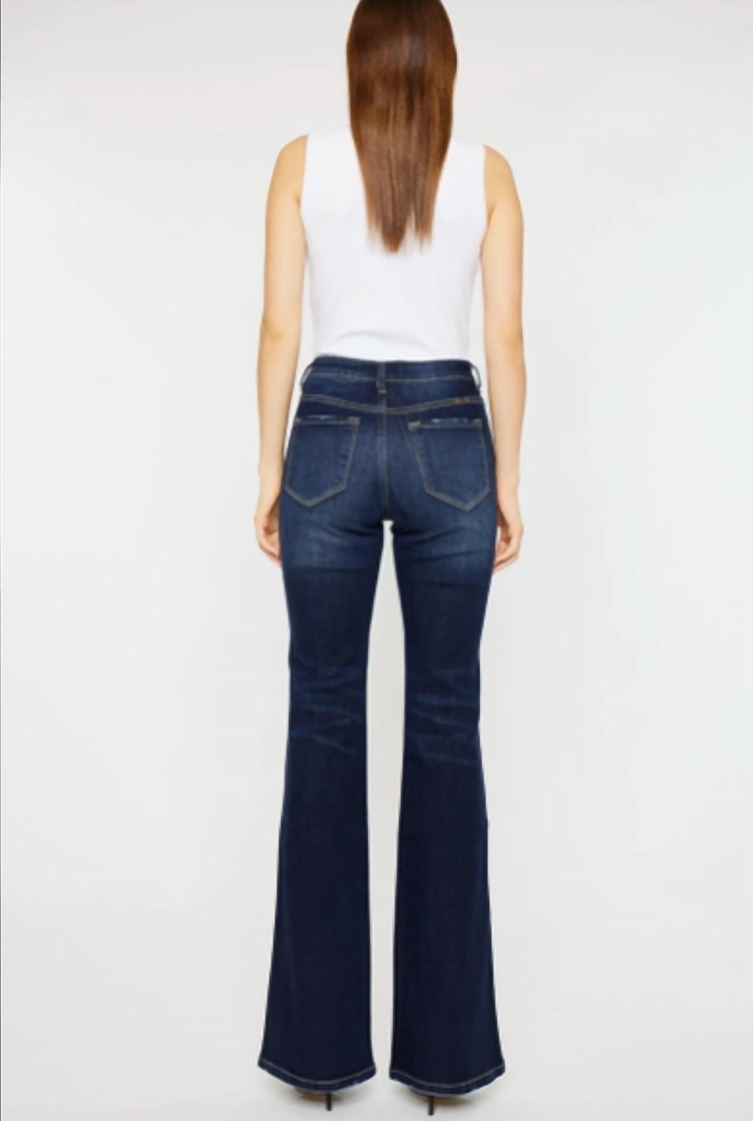 Kancan - High Rise Flare Jeans