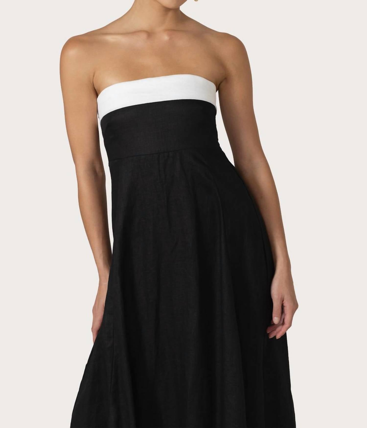 Lusana - Alora Linen Maxi Dress