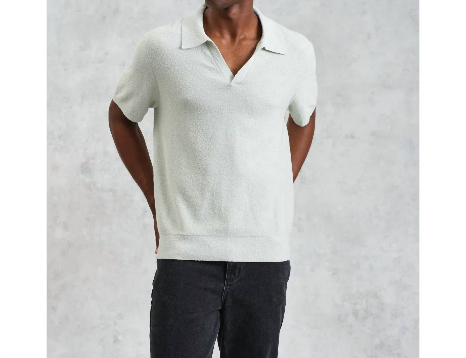 Wax London - Boucle Yarn Sienna Short Sleeve Polo