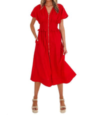 Entro - Women's Catch The Breeze Midi Dress