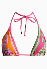 Farm Rio - Floral Elegance Triangle Bikini Top