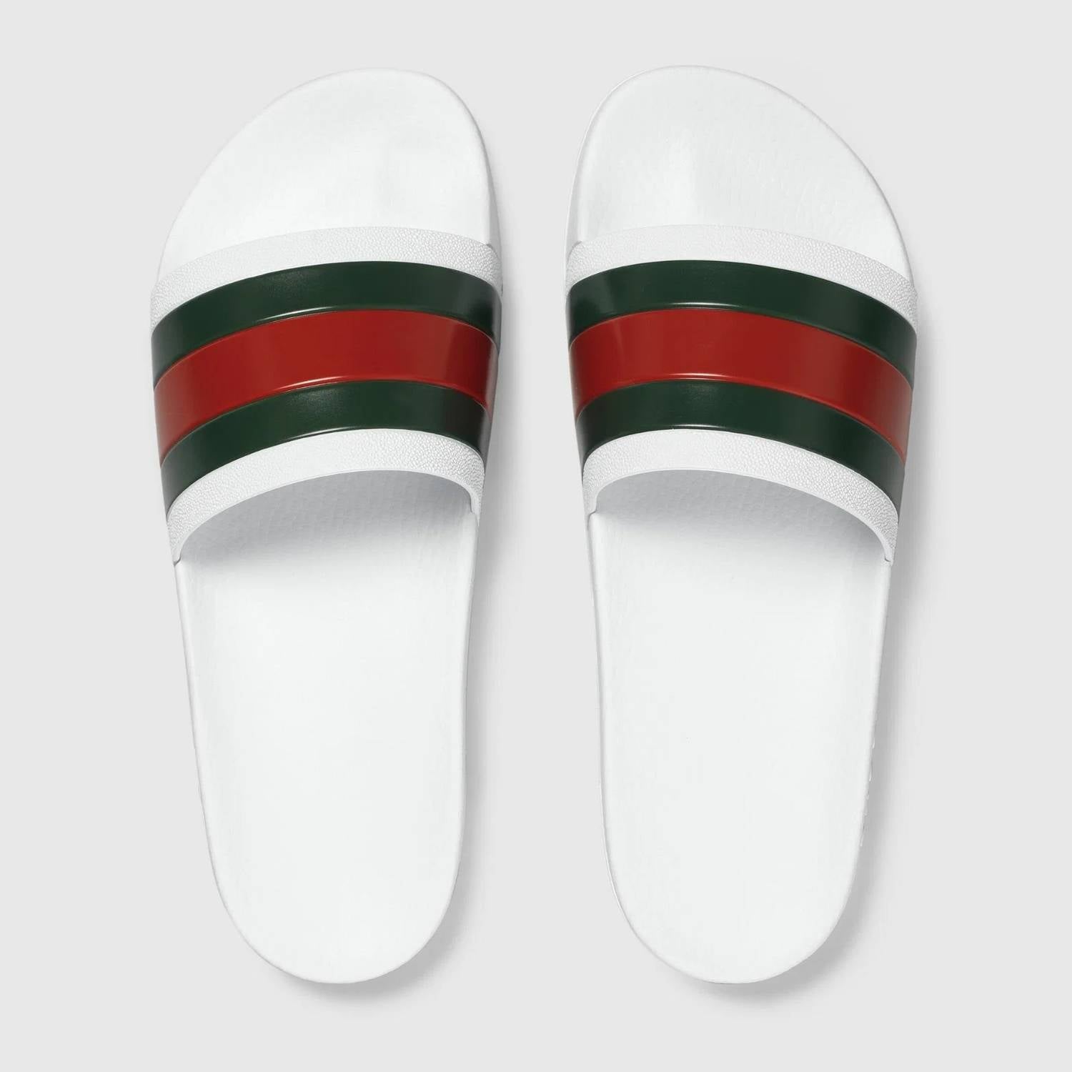 Gucci - Men's Pursuit Pool Web Rubber Slides