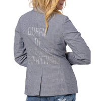 Hipchik - Women's Queen Of Blazer Pinstripe