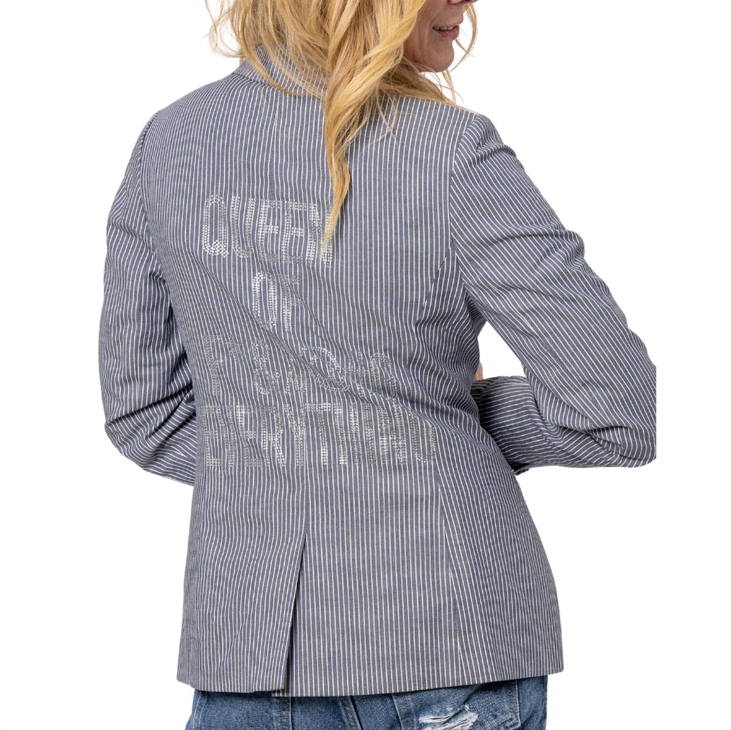 Hipchik - Women's Queen Of Blazer Pinstripe