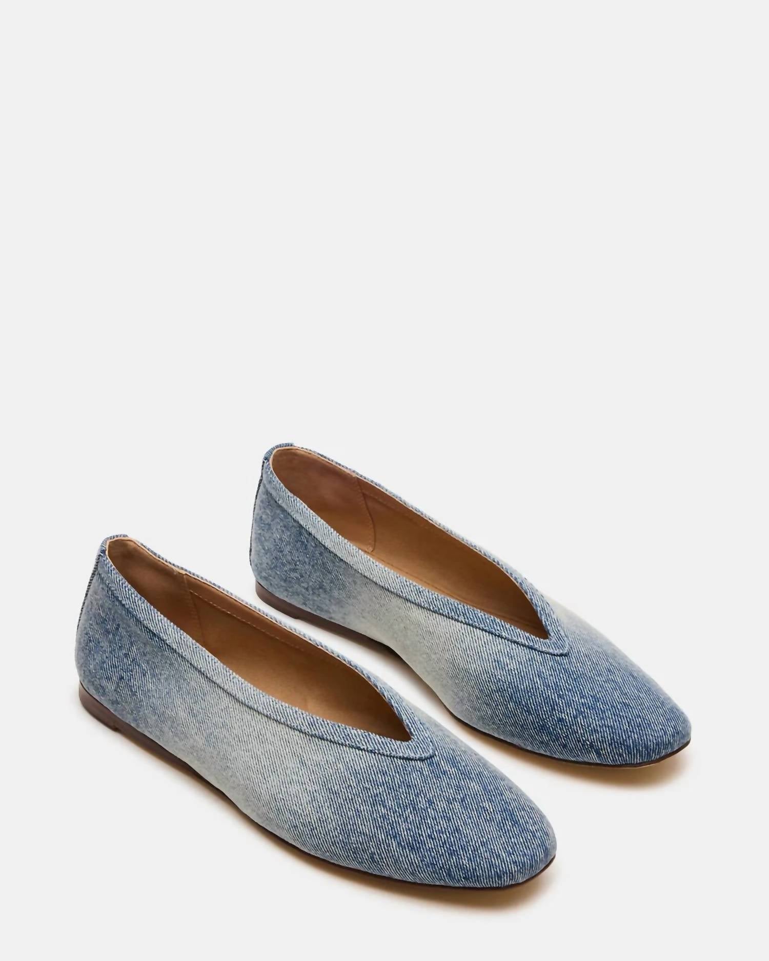 STEVE MADDEN Women's Leni Ballet Flats in denim - women's flats
