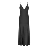Karmamia WOMEN'S CAMISOLE DRESS in semi rich black - women's dress - detail view