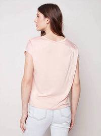 Charlie B - Satin Knit Dolman Top
