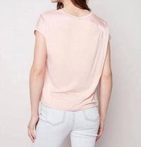 Charlie B - Satin Knit Dolman Top