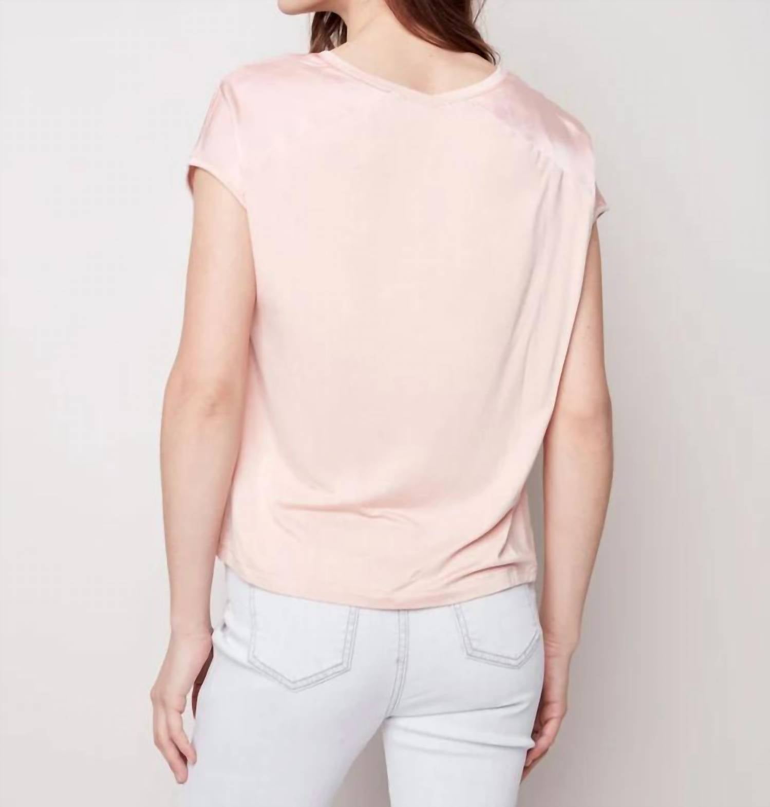 Charlie B - Satin Knit Dolman Top