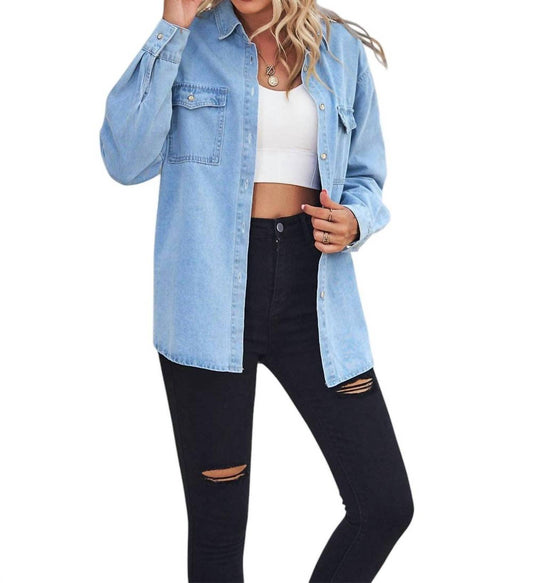 Sweetkama - Button Up Jean Shirt