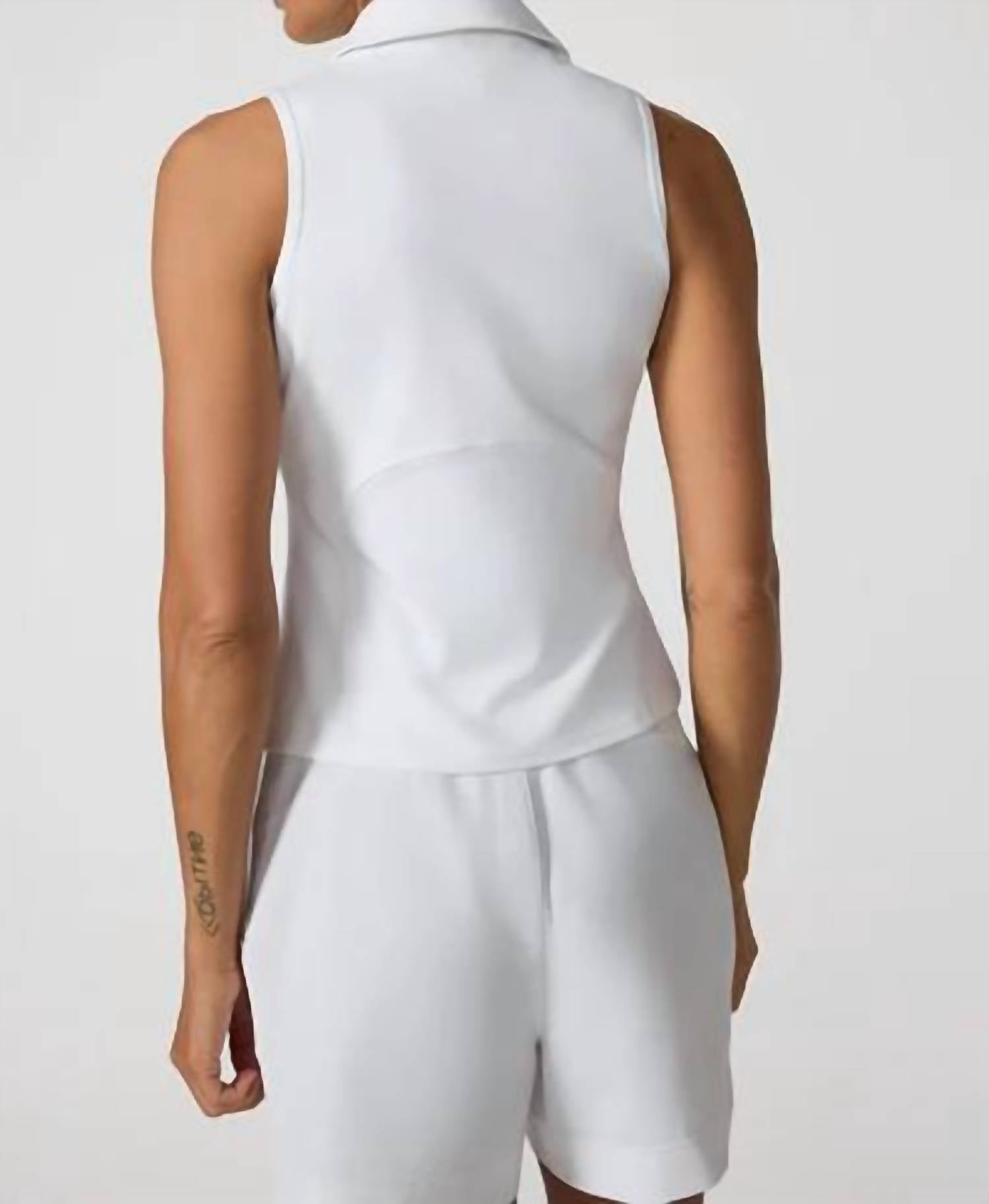 Mpg Sport - Club Sleeveless Polo Top