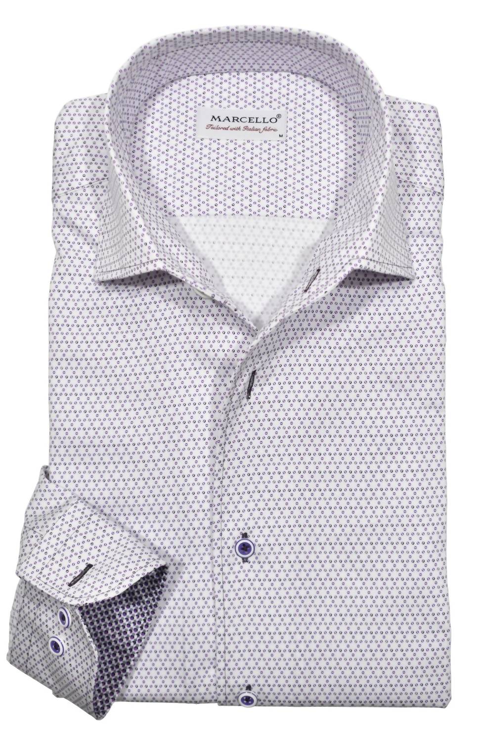 Marcello - Men's Montana Roll Collar Shirt