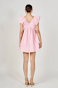 Endless Rose - Sydney Combo Bow Mini Dress