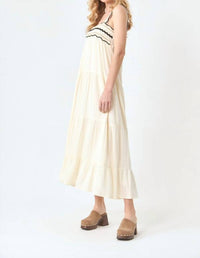 Mint Exclusives Nakara Dress in ivory - women's dress - alternate view
